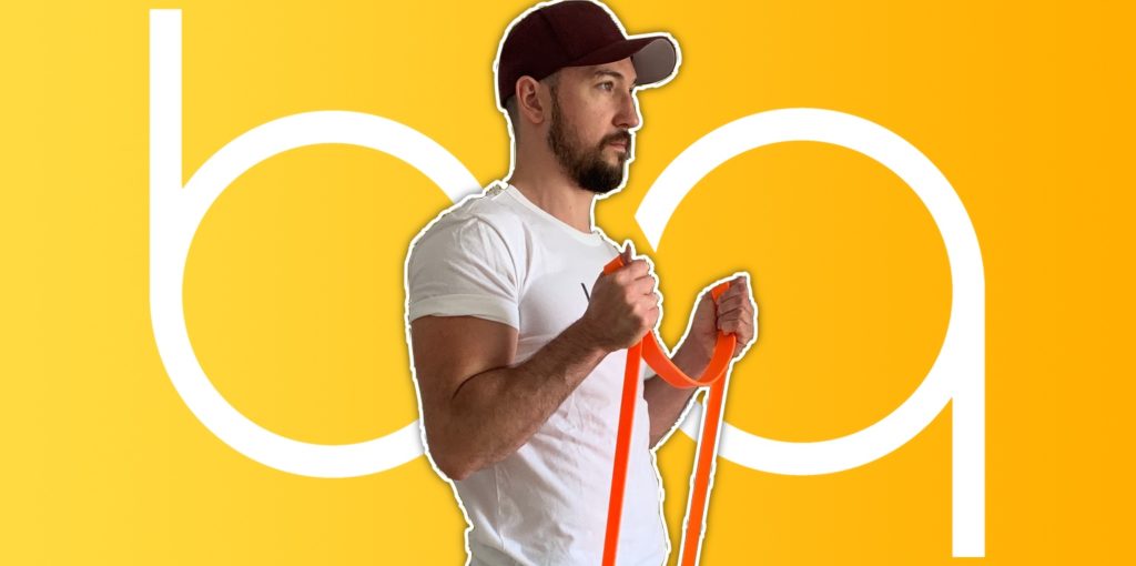 biqbandtraining bicep curl resistance band featured image
