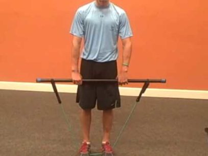 How To Use Resistance Bands With A Bar Right - BiqBandTraning
