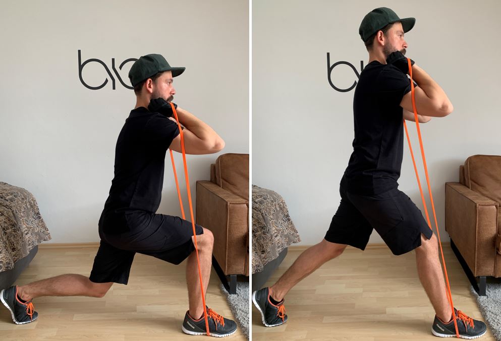 Lunges front hold