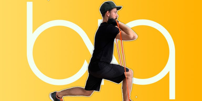 biqbandtraining lunges with resistance band