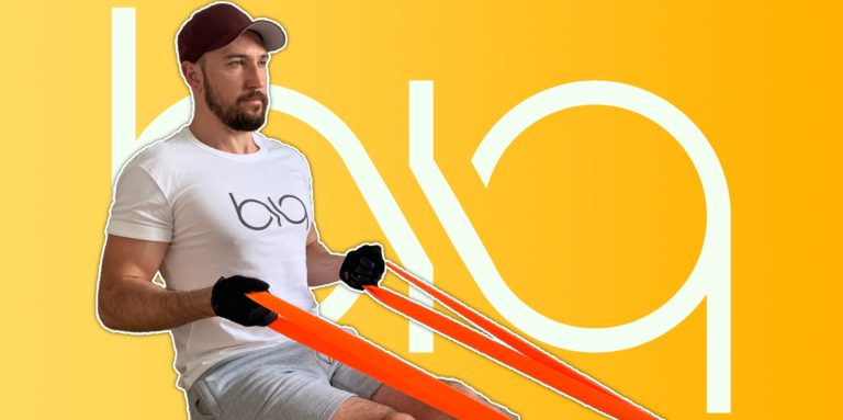 biqbandtraining seated row resistance band featured image